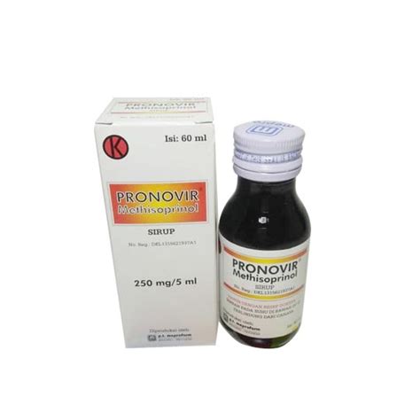 Pronovir Sirup 250 Mg5 Ml 60 Ml Kegunaan Efek Samping Dosis Dan