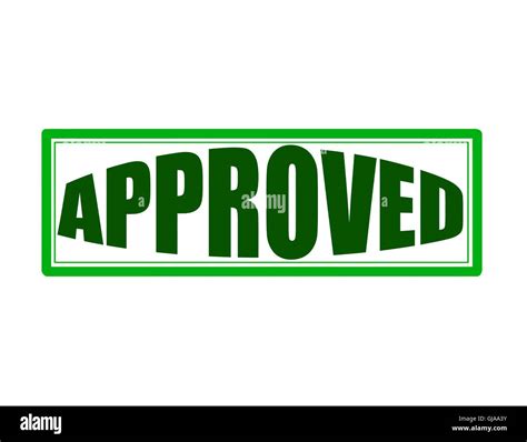 Approved Stamp Stock Vector Images Alamy