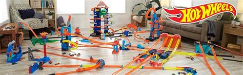Hot Wheels Sky Crash Tower Track Set 83 Cm High With Motorized Booster Orange Track 1 Hot