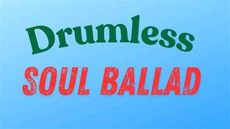 Soulful Drumless Backing Track In 60 BPM Practice Jam YouTube