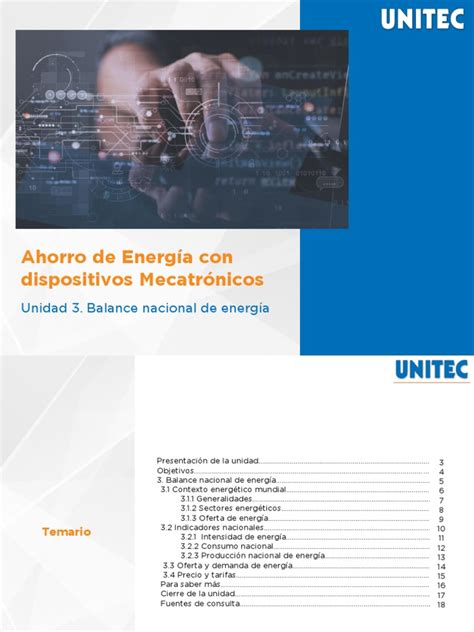 Unidad 3 Balance Nacional De Energía Pdf Energía Renovable Cantidades Fisicas