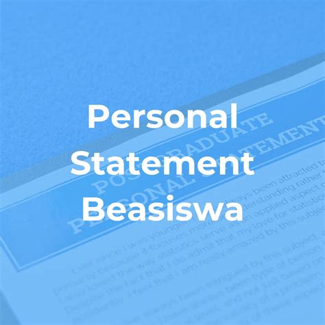 langkah mudah menulis personal statement beasiswa  berkesan