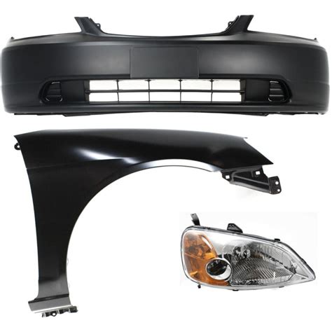 Teledu Bumper Cover Kit For Honda Civic Sedan Front Right