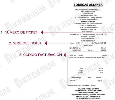 Como tramitar la factura electrónica de Bodega Alianza 2025