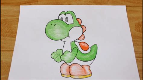 How To Draw Yoshi Very Easy For Beginners Yoshi Sketch Draw Session Youtube