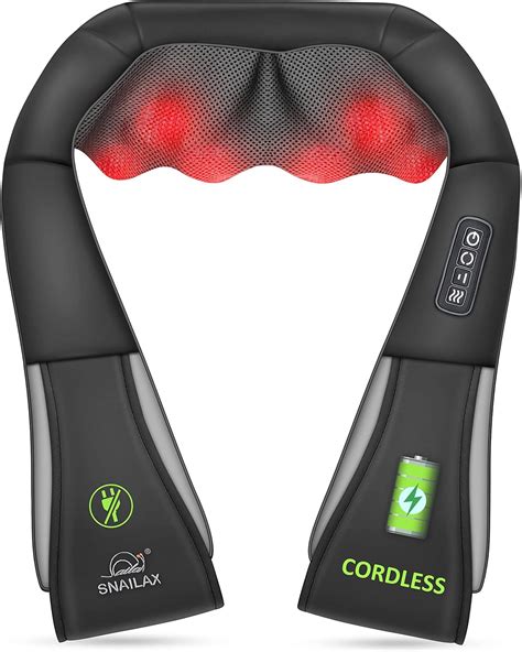 Snailax Cordless Massager Shiatsu Neck And Shoulder