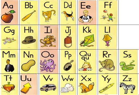 Printable Fundations Alphabet Cards