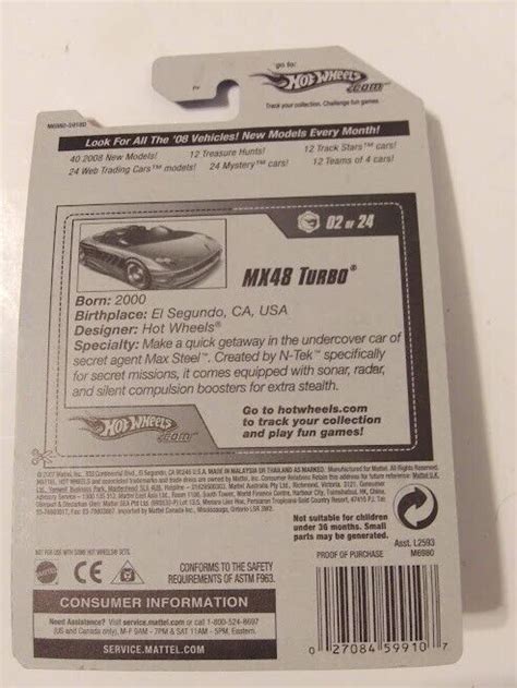 Hot Wheels MX Turbo In Metalflake Lt Blue And Black NEW Sealed EBay