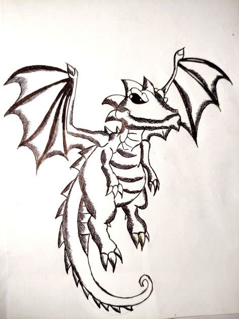 My Pen & Pencil Sketch of The DRAGON WHELP. | PeakD