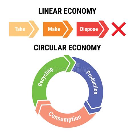 Comparison Of Linear And Circular Economy Infographic Sustainable