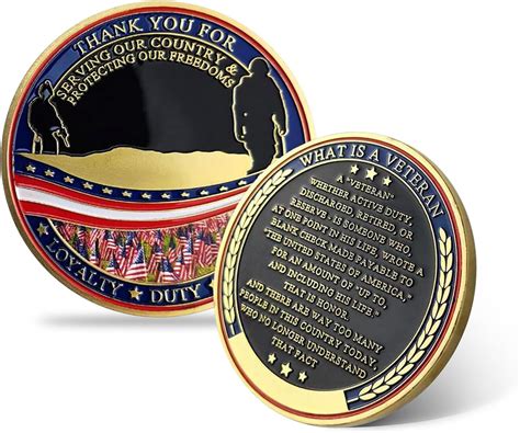 Amazon ASmileIndeep Military Veterans Challenge Coin Gratitude