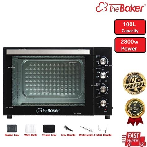 The Baker Electric Oven ESM 100L ESM 100LV2 2800W 100L Shopee Malaysia