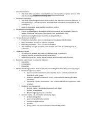 Consumer Behavior Exam 1 Docx 1 Consumer Behavior The Study Of The