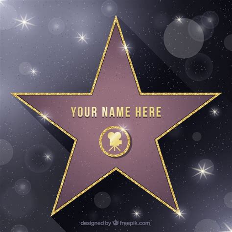 Free Vector | Walk of fame star background