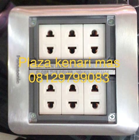 Jual Stop Kontak Lantai Panasonic Duplex 6 Gang Window 6gang Universal