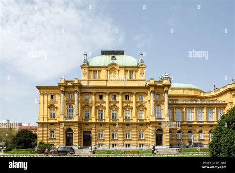 Croatian National Theatre in Zagreb (HNK Zagreb, Hrvatsko narodno kazalište u Zagrebu), Croatia ...