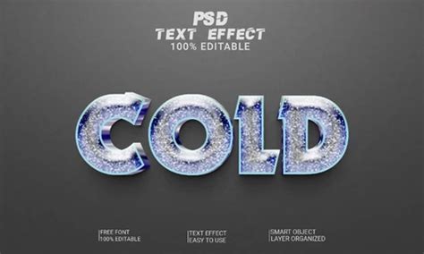 Snow Ice Cube 3D Text Effect | Photoshop PREMIUM PSD File