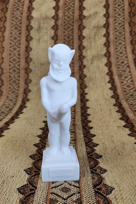 Satyr Greek Mythology Creature Statue Cast Alabaster Sculpture 13 Cm/5. ...