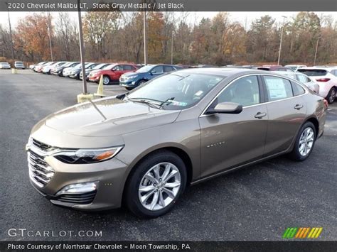 Stone Gray Metallic 2020 Chevrolet Malibu Lt Jet Black Interior