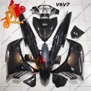 Yamaha Lc Cover Set V V Matt Blue Red Gray Bmc Full Black Cyan