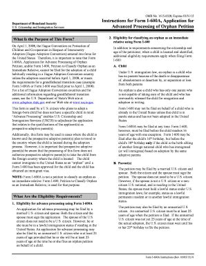 Fillable Online Uscis Instructions For Form I A Application For