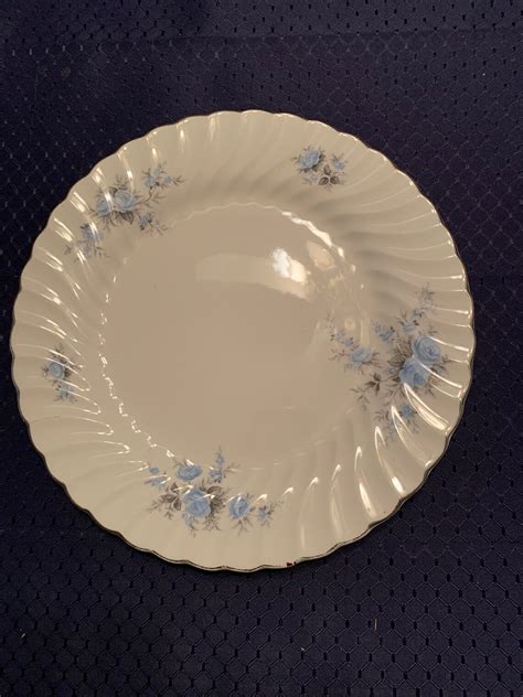 Johnson Brothers Mid Century Snow White Regency Blue Rose 10 Etsy