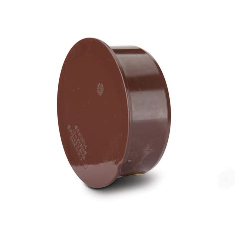 Polypipe Soil And Vent 110mm Brown Socket Plug