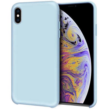 Olixar Iphone Xs X Soft Silicone Case Pastel Blue