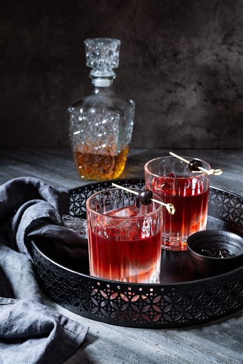 Bourbon Manhattan Cocktail - Twist and Toast