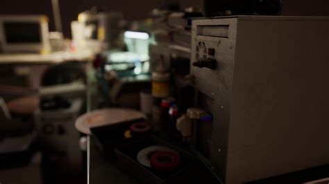 Old computers from the 80s in an abandoned computing center 8044211 ...