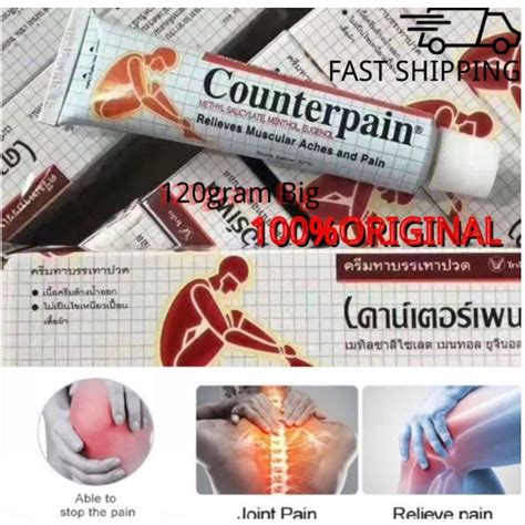 Jual Counterpain 120gr Analgesic Cream Untuk Mengobati Encok Keseleo