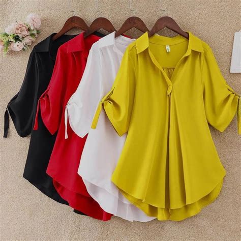 Casual Long Dress For Women Colored Shirts In 2023 Damenblusen