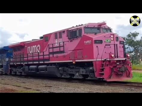 Locomotiva AC 44i Rosa Rumo Logística YouTube