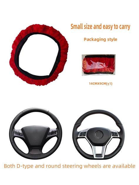 Solid Plush Car Steering Wheel Cover Shein Usa