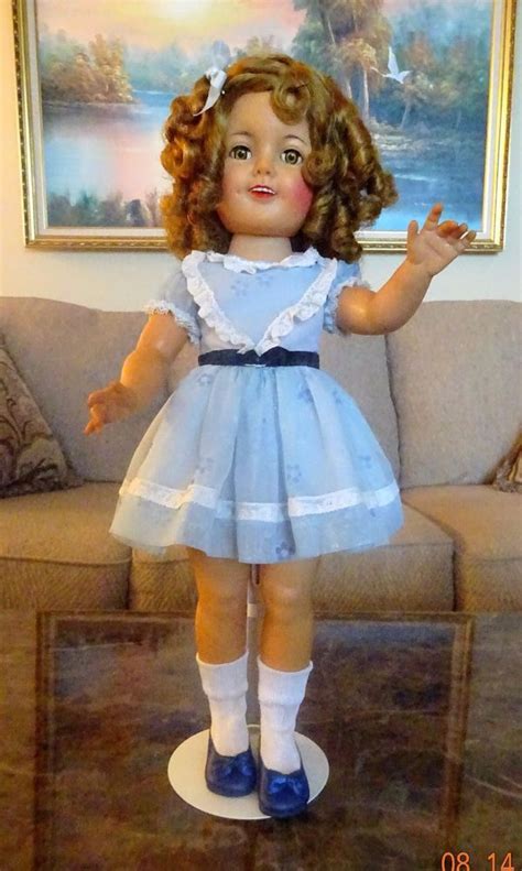 Shirley Temple 1950s Vintage Ideal 19 Doll Blue Dress Ideal Dolls Blue Dresses Shirley