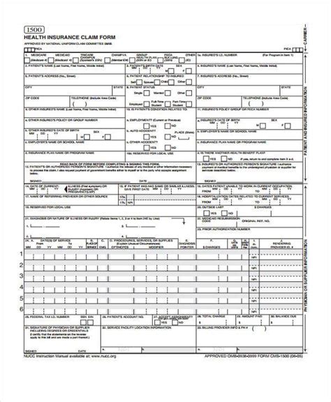 Free Printable Medical Forms In Pdf Excel Ms Word