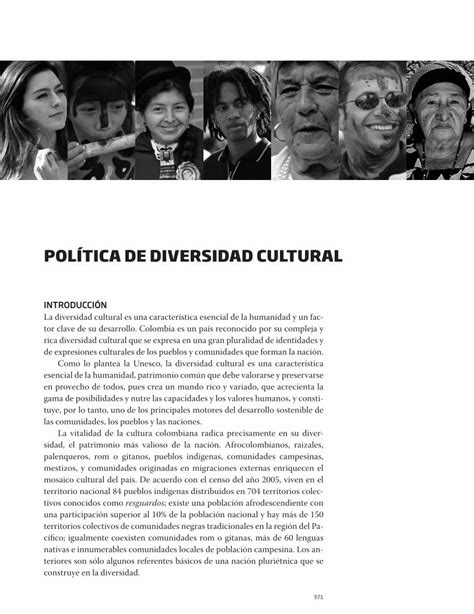 Pdf Pol Tica De Diversidad Cultural En Esta Diversidad Tnica