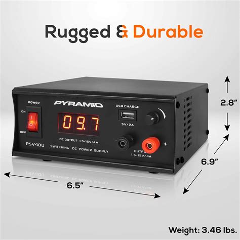 Pyramid Universal Compact Bench Power Supply Regulated Benchtop