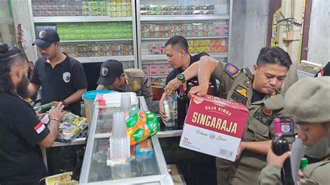 Jelang Malam Pergantian Tahun Satpol Pp Tangsel Sita Ratusan Botol Miras