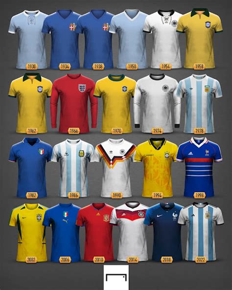 Todas As Camisas Das Sele Es Campe S Da Copa Do Mundo Show De Camisas