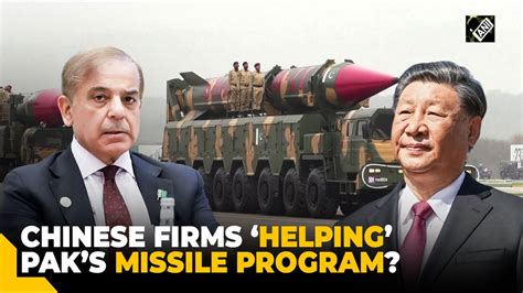 Chinese Firms Helping Pakistan For Its Ballistic Missile Project Us