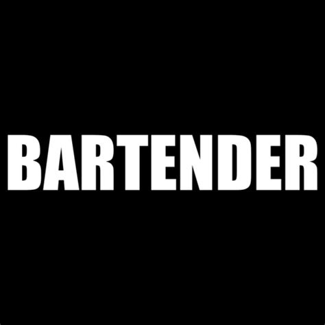 Bartender (White Text) T-Shirt