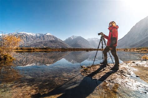 Fotografer Dan Pemandangan Lanskap Di Leh Ladakh District Bagian Utara