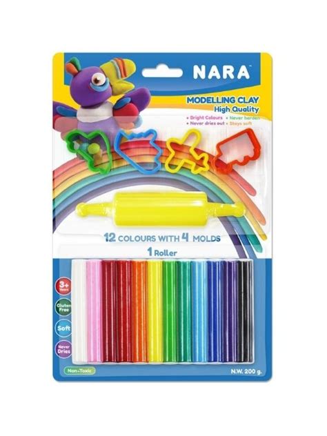 Nara Modelling Clay Colors Small Cutters G Edamama