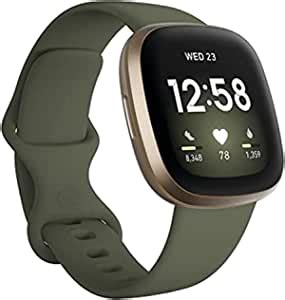 Fitbit Versa 3 Aluminio Dorado Suave Reloj Inteligente Con Banda