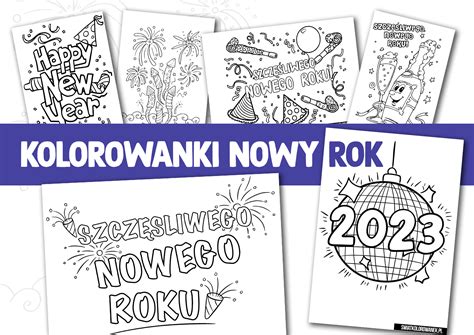 Nowy Rok Kolorowanki Sylwestrowe Wiatkolorowanek Pl