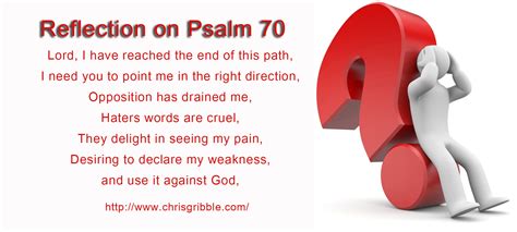 Reflection on Psalm 70