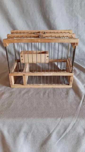 ANCIENNE PETITE CAGE A Oiseaux En Bois Et Metal EUR 15 00 PicClick FR