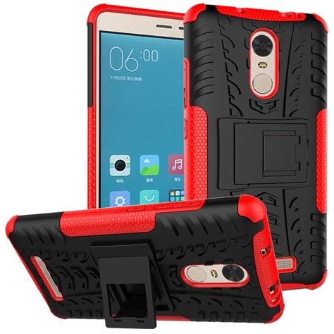 2 In 1 Armor Case For Xiaomi Redmi Note Note 2pro Soft Rugged Dual Layer Protective Kickstand Pc