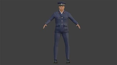 3D model Train Conductor Uniform VR / AR / low-poly | CGTrader